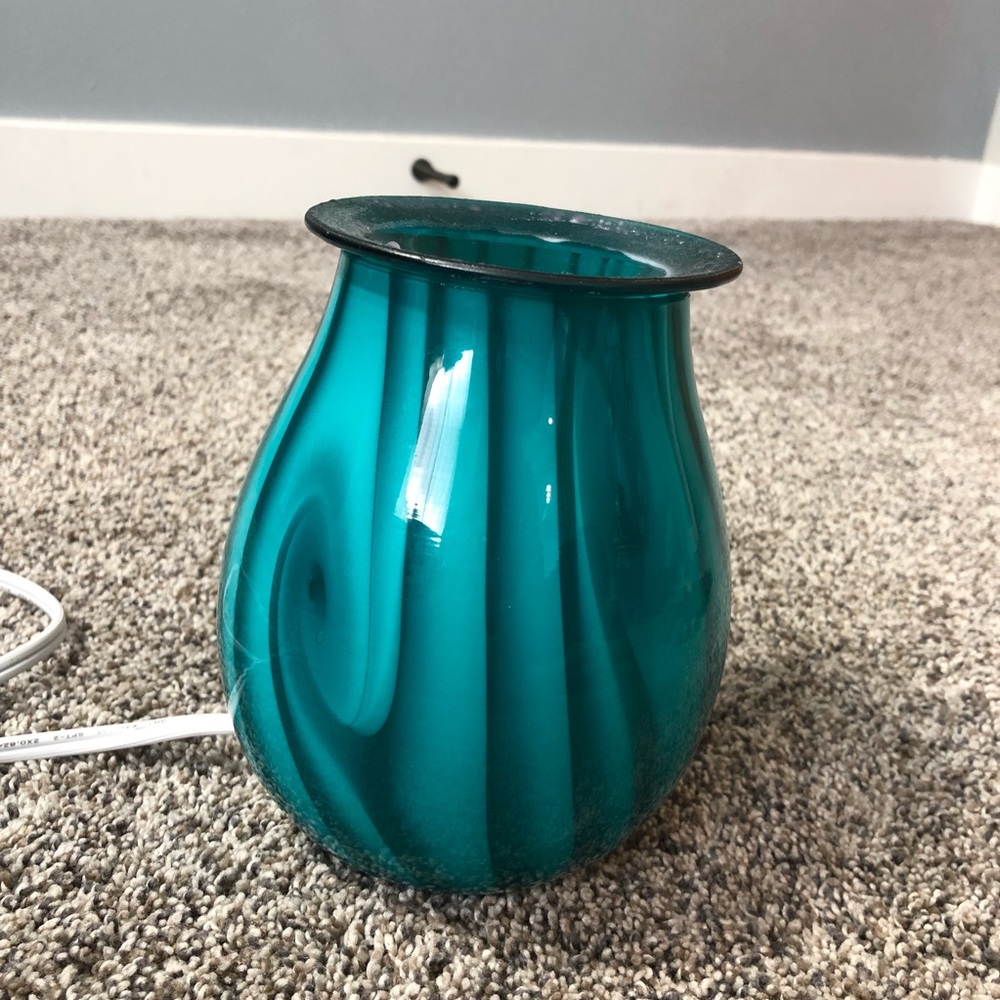 Teal wax burner